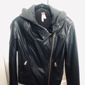 Free people vegan leather jacket